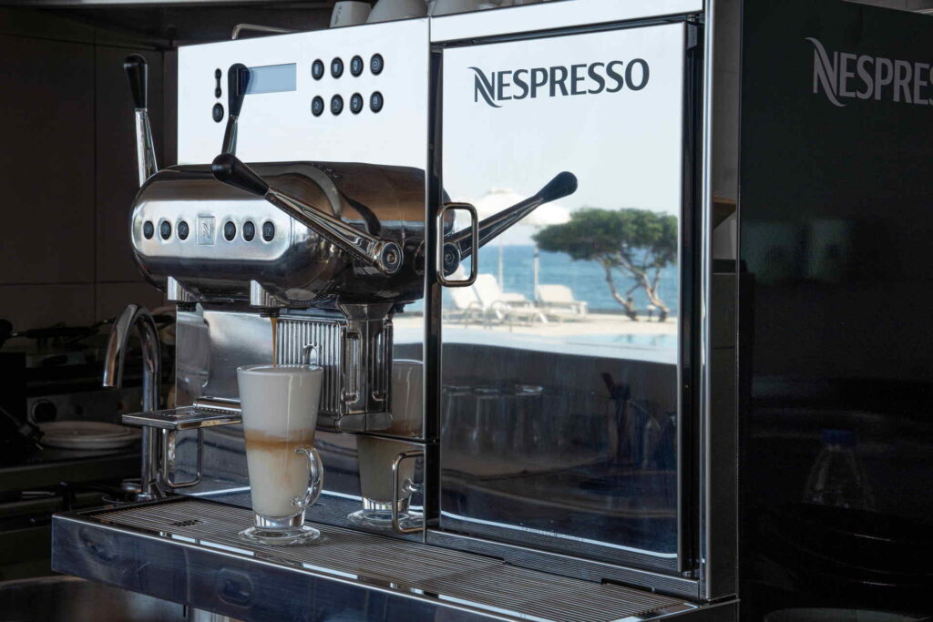 We offer our guests the best Coffee by Nespresso at the Pool Bar